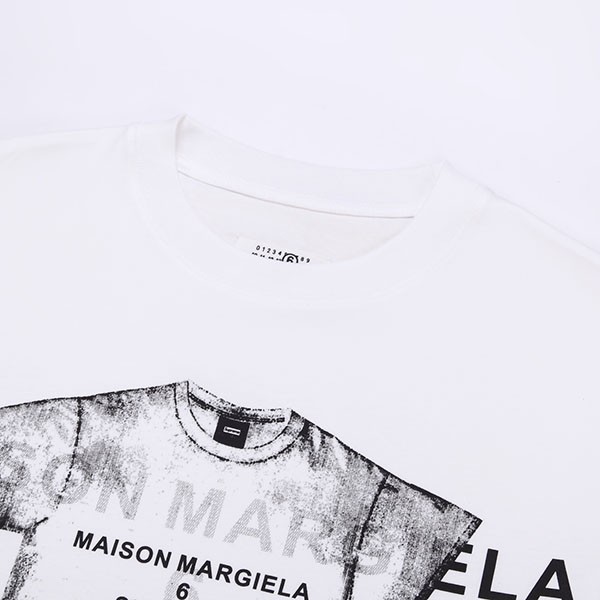 人気おすすめ シュプリーム×mm6 maison margiela コラボ  ボックス ロゴ tシャツ パロディ sht36952